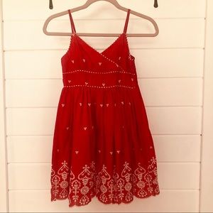 Plum pudding girls red sundress